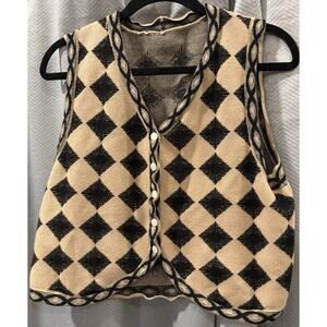 Woman's Fleece Sweater Vest Size Large